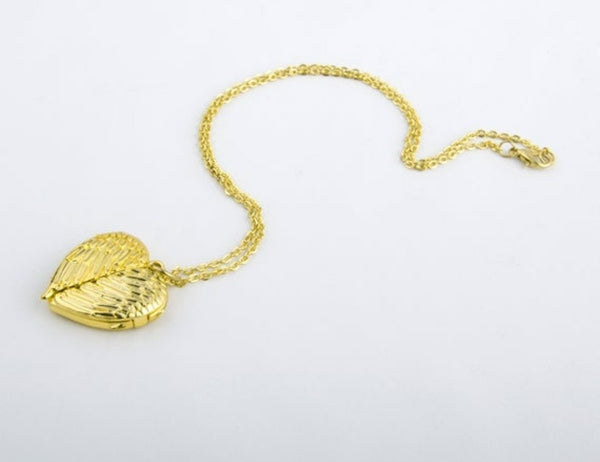 Angel Wings Heart Locket