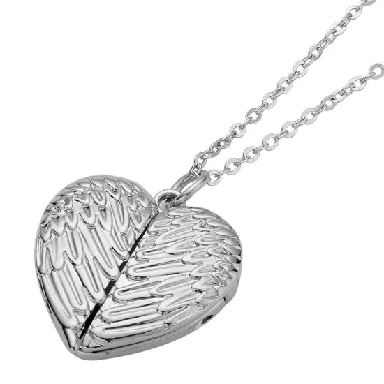Angel Wings Heart Locket
