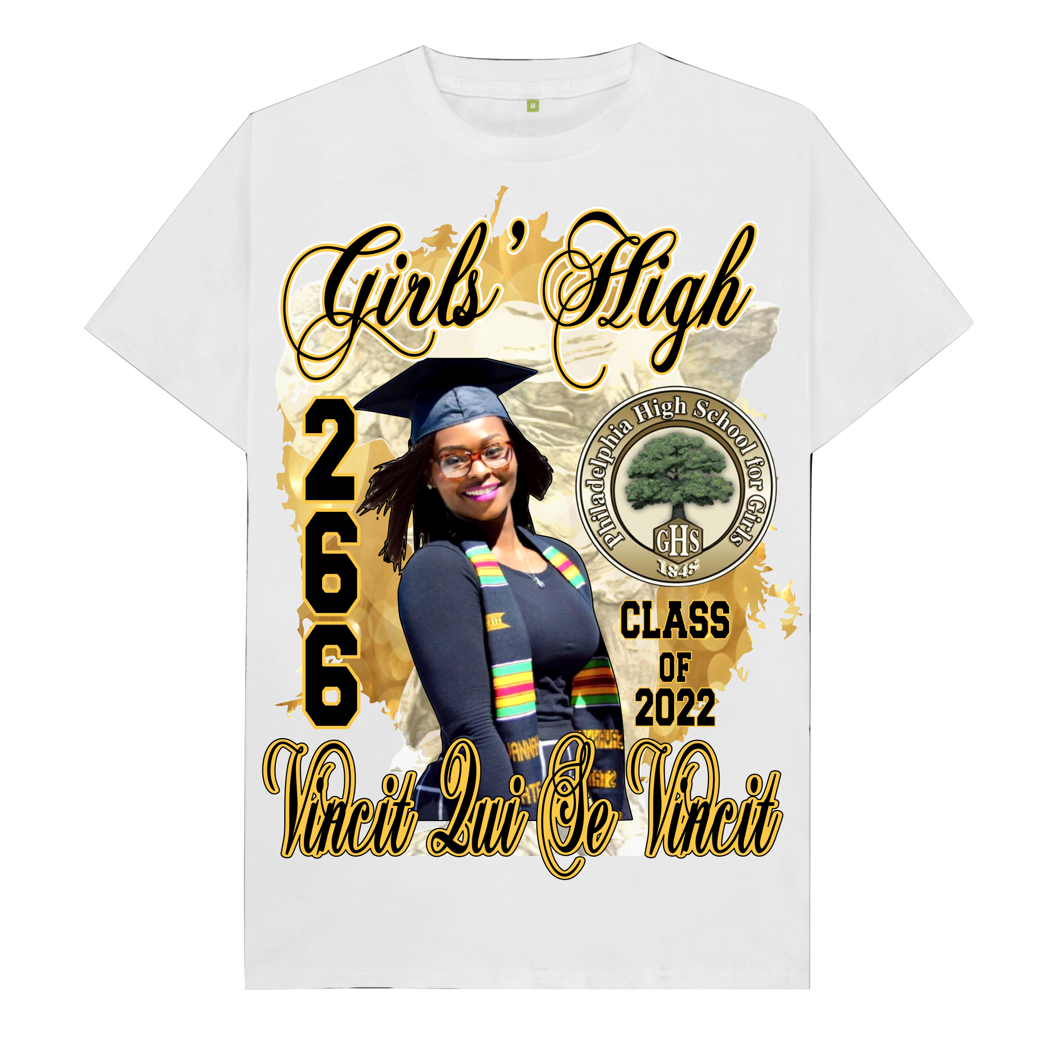 Custom Grad T-Shirt - Center Print