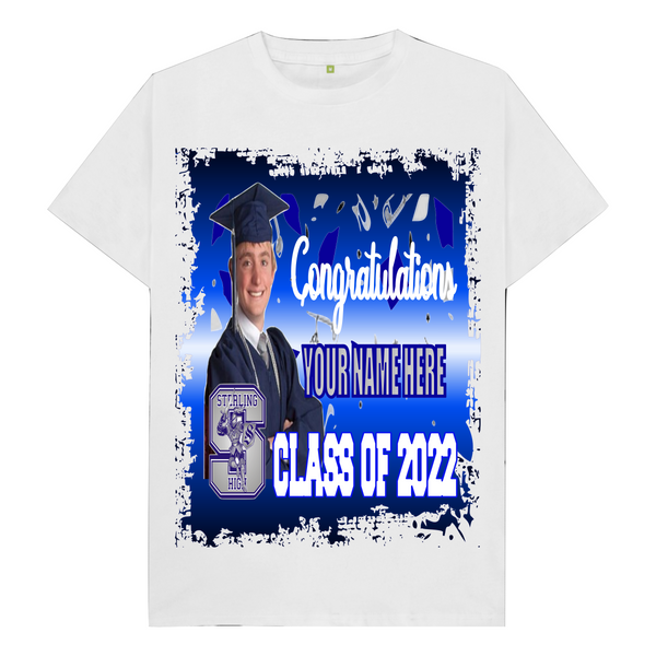 Custom Grad T-Shirt - Center Print